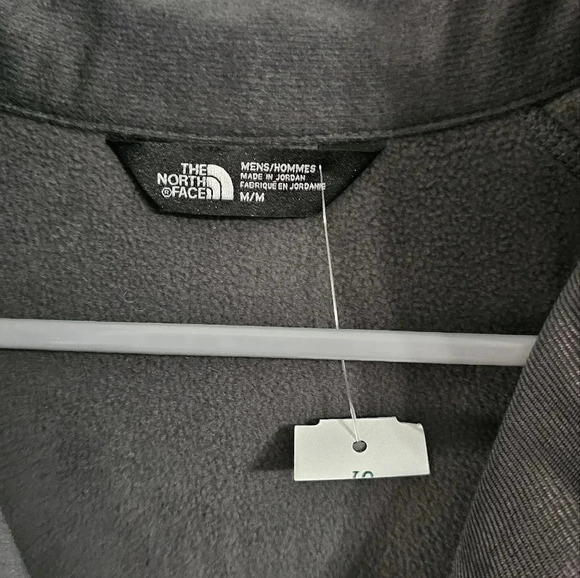 The North Face Medium Charcoal Gray 1/4 Zip Fleece Pullover Minimalist Outdoor - Picture 5 of 6